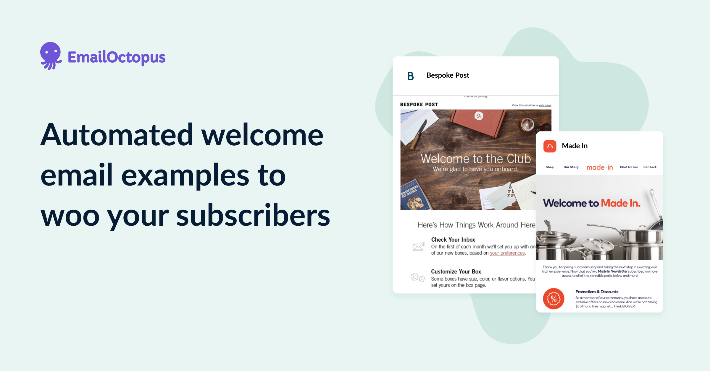 Automated welcome email examples to woo your subscribers