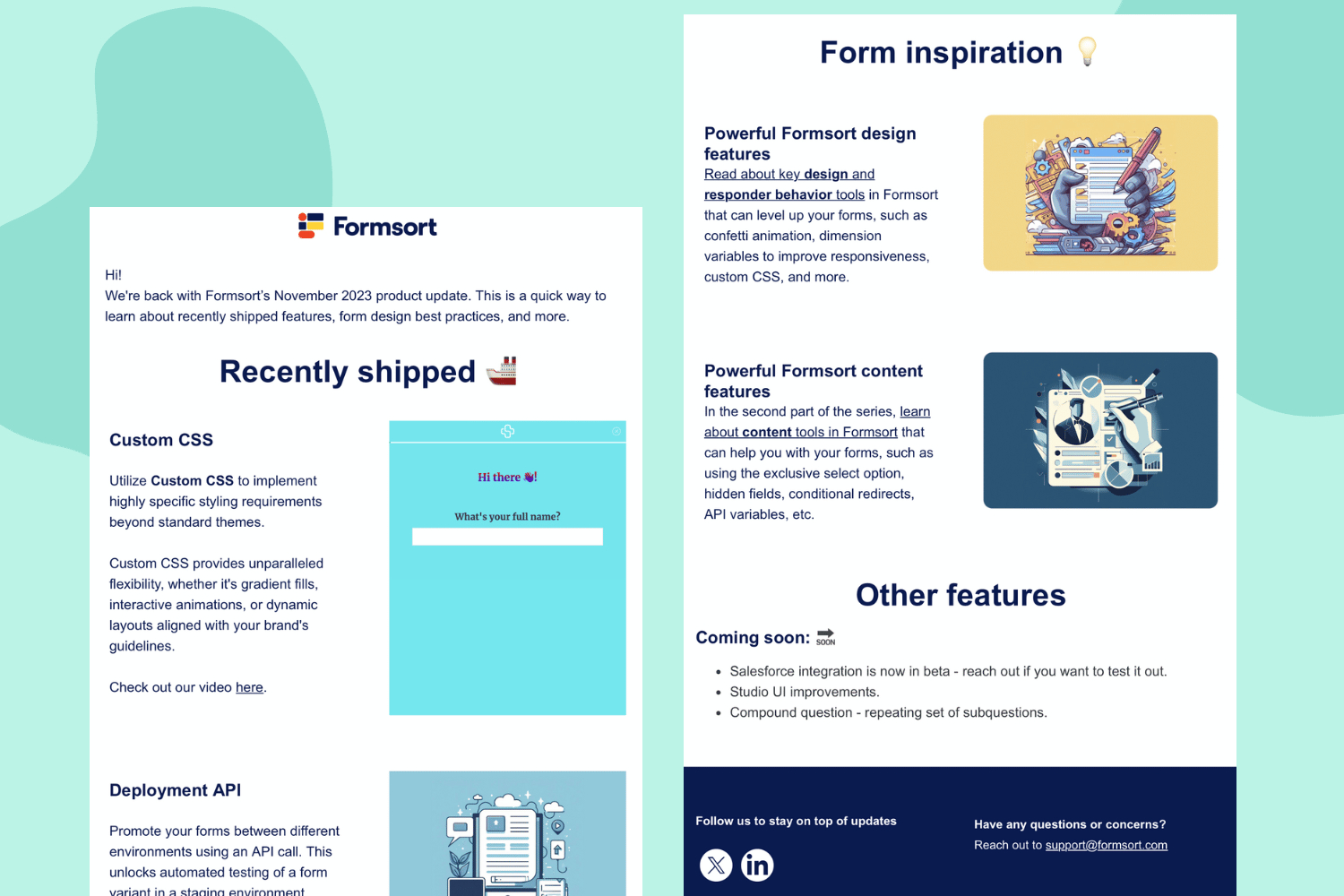 Formsort's Newsletter