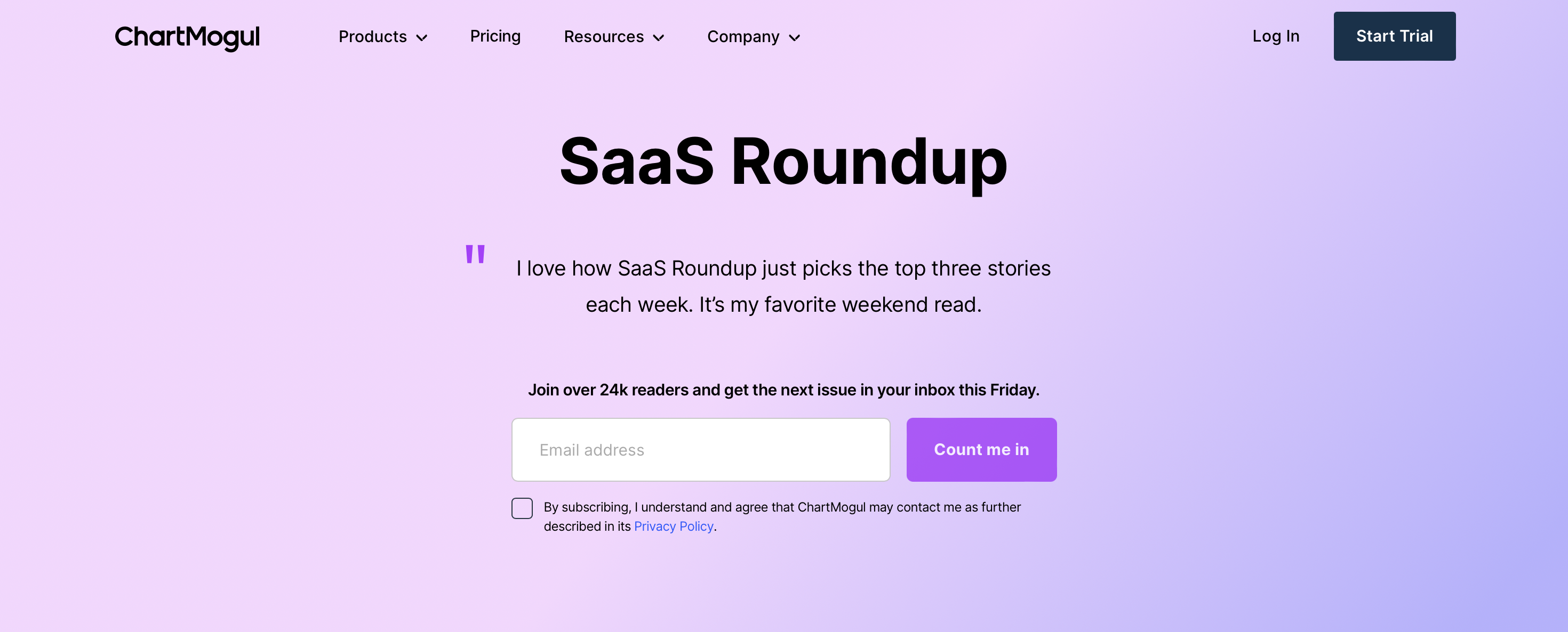 SaaS Roundup by ChartMogul